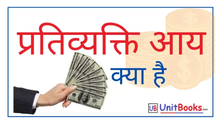 प्रतिव्यक्ति आय किसे कहते है | What is Capita Income
