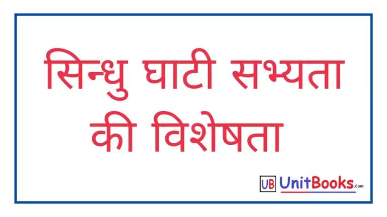 सिन्धु घाटी सभ्यता की विशेषता क्या है